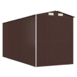 VidaXL Garden Shed Dark Brown Galvanized Steel Large Garden Shed - 75.6" X 173.2" X 87.8" -All Patio Furniture GUEST 2ea3ca8b db85 4448 9097 f4454a2c8eca