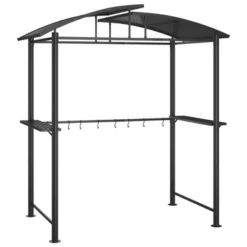 VidaXL Steel BBQ Gazebo With Side Shelves - Anthracite, Ideal For Barbeque Sessions During Sunny & Rainy Days, Durable Build 82.7"x44.9"x90.6" -All Patio Furniture GUEST 2f3d324c 58d9 456d af90 15aaf9ce2880