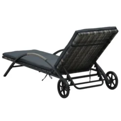 VidaXL Sun Lounger Anthracite PE Rattan 78.7 In Long And 25.6 In Wide 11 VidaXL Sun Lounger Anthracite PE Rattan 78.7 In Long And 25.6 In Wide -All Patio Furniture GUEST 320d4db4 d567 4904 86f8 dae04639e944