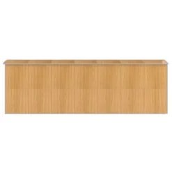 VidaXL Garden Shed Light Brown Galvanized Steel - 75.6" X 238.6" X 87.8" -All Patio Furniture GUEST 33a81601 60a1 4c7f bb2c 3b75a4c6088c