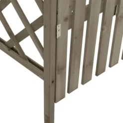 VidaXL Pergola Outdoor Pergola Garden Arch With Gate For Deck Solid Wood Fir - Gray 11 VidaXL Pergola Outdoor Pergola Garden Arch With Gate For Deck Solid Wood Fir - Gray -All Patio Furniture GUEST 33d555fa 0827 48fa 9a80 4550abd119ba