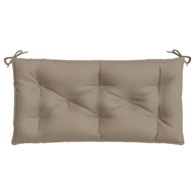 VidaXL Bench Cushion Outdoor Water Repellent Bench Cushion Pad Oxford Fabric - Taupe 39.3" X 19.7" X 2.8" 5 VidaXL Bench Cushion Outdoor Water Repellent Bench Cushion Pad Oxford Fabric - Taupe 39.3" X 19.7" X 2.8" - Image 3