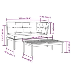 VidaXL - 2 Piece Patio Pallet Sofa Set With Cushions - Acacia Wood - Garden/Patio - Taupe - Modular - Outdoor Furniture Set 22 VidaXL - 2 Piece Patio Pallet Sofa Set With Cushions - Acacia Wood - Garden/Patio - Taupe - Modular - Outdoor Furniture Set -All Patio Furniture GUEST 3496bee7 d1eb 4718 a501 650eb1f98dbc 1