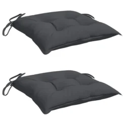 VidaXL Chair Cushion Non Slip Outdoor Patio Seat Cushion Pad Oxford Fabric - Anthracite 19.7" X 19.7" X 2.8" 2-Pack -All Patio Furniture GUEST 3556198a c4fd 4a99 95c3 861dd9382c51 1