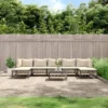 VidaXL 8 Piece Patio Lounge Set In Anthracite Poly Rattan - Outdoor Furniture With Cushions, Comfortable Seating, Sturdy Table, And Modular Design -All Patio Furniture GUEST 3637ba33 3ef9 4751 9549 c656a004bd03