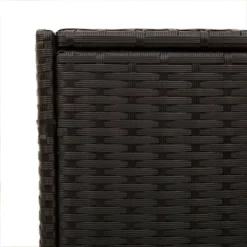 VidaXL Garden Storage Box Black 74.8 Gallon Poly Rattan -All Patio Furniture GUEST 371c2781 1e4f 4602 acf0 905eaa822b25
