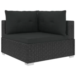VidaXL Patio Lounge Set Set Of 5 Black PE Rattan Modular -All Patio Furniture GUEST 372a213e 740b 4d8a 8bb1 7690c7b3652b 1
