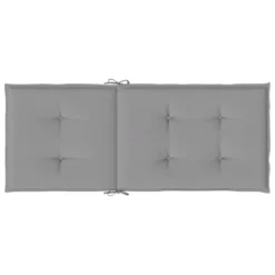 VidaXL Highback Chair Cushion Set Of 4 Grey Polyester -All Patio Furniture GUEST 37764256 0c81 4f4d 91ab 5a0efba05547