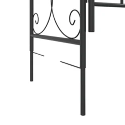 VidaXL Steel Garden Arch With Gate - Black Powder-Coated Outdoor Garden Arbor, 42.5"x17.7"x92.5", For Climbing Plants & Decorative Entryways -All Patio Furniture GUEST 38ccff2f 12ba 4079 bb26 50d099453ec4