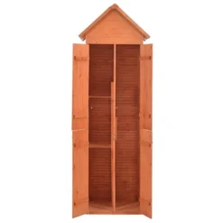 VidaXL Compact Garden Storage Shed - 28"x23.6"x83.9" Wood Cabinet - Waterproof Fabric Roof - Easy Assembly - Brown Wooden Outdoor Tool Shed 25 VidaXL Compact Garden Storage Shed - 28"x23.6"x83.9" Wood Cabinet - Waterproof Fabric Roof - Easy Assembly - Brown Wooden Outdoor Tool Shed -All Patio Furniture GUEST 393272a6 4daa 49ee ac6f 4e6a6122f727