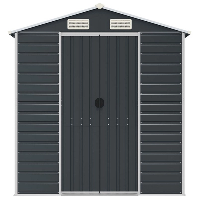 VidaXL Garden Shed - Anthracite 75.2" X 118.1" X 78" 5 VidaXL Garden Shed - Anthracite 75.2" X 118.1" X 78" - Image 3