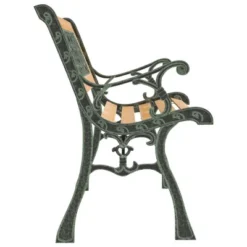 VidaXL Garden Bench Natural Wood, Green Solid Firwood, Cast Iron, PVC - 48" Welcome 13 VidaXL Garden Bench Natural Wood, Green Solid Firwood, Cast Iron, PVC - 48" Welcome -All Patio Furniture GUEST 3a716f98 53d5 4832 bcd4 f2213d7c6471