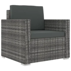 VidaXL 13 Piece Outdoor Lounge Set, Poly Rattan Patio Furniture With Cushion, Weather-Resistant And Sturdy, Modular Design, Gray 17 VidaXL 13 Piece Outdoor Lounge Set, Poly Rattan Patio Furniture With Cushion, Weather-Resistant And Sturdy, Modular Design, Gray -All Patio Furniture GUEST 3b2d6c96 e7dc 4f81 96f0 b0119571389f