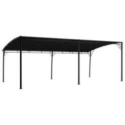 VidaXL Garden Sunshade Awning - Anthracite, Polyester Canopy, Powder-Coated Steel Frame, 236.2"x118.1"x100.4" For Patio And Backyard Shade -All Patio Furniture GUEST 3bd6b7a7 0f6d 4840 ac38 db9752d0fc9b
