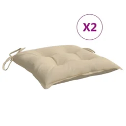 VidaXL Chair Cushion Non Slip Outdoor Patio Seat Cushion Pad Oxford Fabric - Beige 19.7" X 19.7" X 2.8" 2-Pack -All Patio Furniture GUEST 3bfd0166 0f1d 41db a2e0 4e48083e5be3