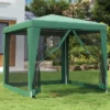 VidaXL Party Tent With Powder-Coated Iron Frame And HDPE Cover, Weather And UV Resistant With Mesh Sidewalls, Green, Dimensions: 98.4"x98.4"x96.5" 1 VidaXL Party Tent With Powder-Coated Iron Frame And HDPE Cover, Weather And UV Resistant With Mesh Sidewalls, Green, Dimensions: 98.4"x98.4"x96.5" -All Patio Furniture GUEST 3d3ce1ab 14ec 434d 86dd 3a0454b7196d