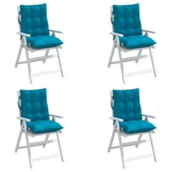VidaXL Lowback Chair Cushion Set Of 4 Light Blue -All Patio Furniture GUEST 3f67e84f 18e6 49c0 b137 1c8fde5ffa04