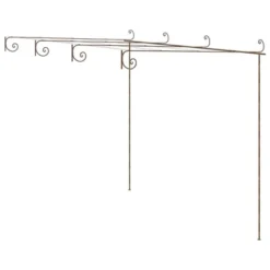 VidaXL Pergola Garden Arbor Patio Shelter Lean To Pergola Antique Brown Iron - 157.5" X 118.1" X 98.4" -All Patio Furniture GUEST 3fa39e08 8b24 403f a8b7 b841e2d21cf6