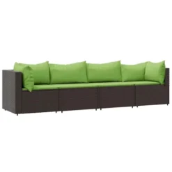 VidaXL Patio Lounge Set Brown And Green -All Patio Furniture GUEST 3ffe86d8 08fe 4038 8c93 1e746d0b146d