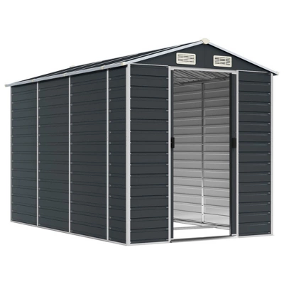 VidaXL Garden Shed - Anthracite 75.2" X 118.1" X 78" 4 VidaXL Garden Shed - Anthracite 75.2" X 118.1" X 78" - Image 2