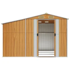 VidaXL Garden Shed Galvanized Steel Outdoor Storage - Sloping Roof, Firewood Stand, Light Brown 17 VidaXL Garden Shed Galvanized Steel Outdoor Storage - Sloping Roof, Firewood Stand, Light Brown -All Patio Furniture GUEST 42e186f2 720f 4480 ac8f 350f912a2268