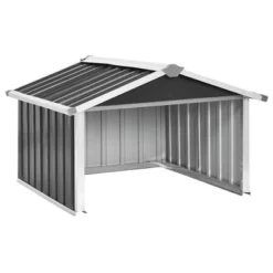 VidaXL Garden Shed Anthracite Galvanized Steel Medium Durable -All Patio Furniture GUEST 43508442 2efd 427e 8fbc 4fb41560b5ab
