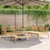 VidaXL 4 Piece Patio Pallet Sofa Set - Solid Wood Acacia, Modular Outdoor Seating - Includes 3 Sofas And 1 Table -All Patio Furniture GUEST 4355068b 0611 4ed4 a08c 82cfa155974a