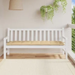 VidaXL Garden Bench Cushion - Melange Beige, Non-Slip Polyester Outdoor Seat Pad For Patio, Garden, Indoor Use - 70.9"x19.7"x2.8" -All Patio Furniture GUEST 43969f09 d7dd 4925 88bd 8126a91cd428