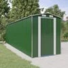 VidaXL Garden Shed Green Galvanized Steel Large Garden Shed - 75.6" X 271.3" X 87.8" -All Patio Furniture GUEST 4396df49 d1ba 4b06 824f 0c945356ae23