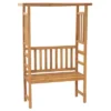 VidaXL Patio Bench With Pergola 45.3" Solid Teak Wood -All Patio Furniture GUEST 43b390b0 7ef8 4761 a2af 4e0fe808c45e