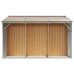 VidaXL Garden Shed Galvanized Steel Outdoor Storage - Sloping Roof, Firewood Stand, Light Brown 18 VidaXL Garden Shed Galvanized Steel Outdoor Storage - Sloping Roof, Firewood Stand, Light Brown -All Patio Furniture GUEST 43fc3575 85da 488d a8dd 27becccbd4b0