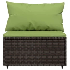 VidaXL Patio Lounge Set Brown With Green Cushions -All Patio Furniture GUEST 44d68b65 cfc4 4010 9fa8 1ecba005bbf4