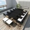 VidaXL Outdoor Dining Set Black, White 1 VidaXL Outdoor Dining Set Black, White -All Patio Furniture GUEST 44d6b6e4 6fb3 4e39 9245 afa808a298f3