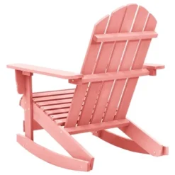 VidaXL Adirondack Rocking Chair Lounge Patio Chair For Garden Solid Wood Fir - Pink -All Patio Furniture GUEST 45826255 f73e 4c50 9eb8 787dcdb85ca8