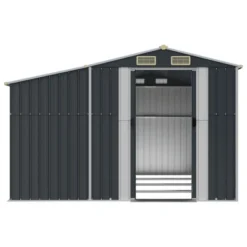VidaXL Garden Shed Anthracite Galvanized Steel, Polypropylene Large -All Patio Furniture GUEST 45a61418 f1c0 47e5 b367 102753258a85