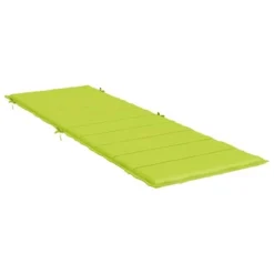 VidaXL Bright Green Sun Lounger Cushion - Oxford Fabric, Foam Fiber Filled, Indoor And Outdoor Use, Secure Non-Slip Design, 73.2"x22.8"x1.2" -All Patio Furniture GUEST 46c3be9e e5b9 4b77 aa6c 9fae4ca90a4d