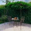 VidaXL Pergola Garden Arbor Patio Shelter Lean To Pergola Antique Brown Iron - 118.1" X 118.1" X 98.4" -All Patio Furniture GUEST 47295869 3876 4b83 b2a2 04817f2e8171