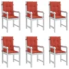 VidaXL Lowback Chair Cushion Set Of 6 Melange Red 100% Polyester -All Patio Furniture GUEST 488355fc 41ba 4132 b9dd dacc6f5c6f38