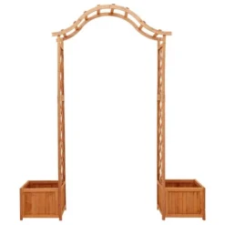 VidaXL Pergola Outdoor Garden Arch Pergola Trellis With Planter Solid Wood Fir - Brown -All Patio Furniture GUEST 48bcf578 5d7f 46f3 8adc 48f104aae649