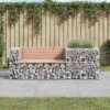 VidaXL Garden Bench With Gabion Basket Natural Brown Wood And Grey Steel 1 VidaXL Garden Bench With Gabion Basket Natural Brown Wood And Grey Steel -All Patio Furniture GUEST 49ae80a8 9b29 4c2f aeba 152c433ba787