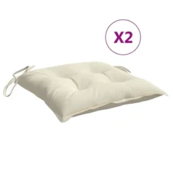VidaXL Chair Cushion Non Slip Outdoor Patio Seat Cushion Pad Oxford Fabric - Cream 19.7" X 19.7" X 2.8" 2-Pack 19 VidaXL Chair Cushion Non Slip Outdoor Patio Seat Cushion Pad Oxford Fabric - Cream 19.7" X 19.7" X 2.8" 2-Pack -All Patio Furniture GUEST 4a0e9858 ddaf 4549 b7d9 74eac61ccde1