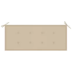 VidaXL Batavia Bench Garden Bench Patio Loveseat With Cushion Solid Wood Teak - Beige 47.2" 16 VidaXL Batavia Bench Garden Bench Patio Loveseat With Cushion Solid Wood Teak - Beige 47.2" -All Patio Furniture GUEST 4a450c61 8739 4ff2 bdd7 f313d0f33043