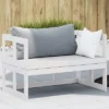 VidaXL Patio Sofa Bench Extendable Outdoor Garden Seating Furniture Solid Wood - White -All Patio Furniture GUEST 4c80367a 6b88 4805 8bb8 3b47dae33ab6