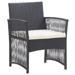 VidaXL Patio Armchairs With Cushions Outdoor Lounge Chair 2 Pcs Poly Rattan - Black -All Patio Furniture GUEST 4d7caad0 5391 4682 b906 4815320f1ee7