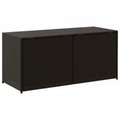 VidaXL Garden Storage Box Brown 74.8 Gallon Poly Rattan -All Patio Furniture GUEST 4f1e5249 370d 418b b284 a17652b0b8dd