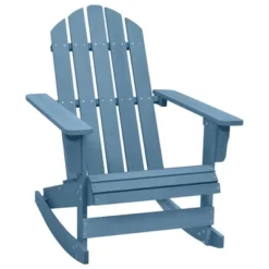 VidaXL Adirondack Rocking Chair Lounge Patio Chair For Garden Solid Wood Fir - Blue