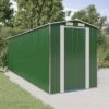 VidaXL Garden Shed Green Galvanized Steel Large Garden Shed - 75.6" X 238.6" X 87.8" -All Patio Furniture GUEST 4ff8952b a200 4bed be55 b1d68a1d3bf2