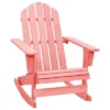 VidaXL Adirondack Rocking Chair Lounge Patio Chair For Garden Solid Wood Fir - Pink -All Patio Furniture GUEST 50c70216 77b7 4225 9a8a 55cb5555f670