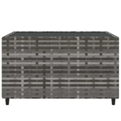 VidaXL Patio Lounge Set Gray PE Rattan Medium Adjustable Feet -All Patio Furniture GUEST 5251705d 6331 4268 ab04 3c9285bf61d8 1