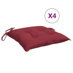 VidaXL Chair Cushion Set Of 4 Wine Red Oxford Fabric, PP Hollow Fiber -All Patio Furniture GUEST 543d0efc 16c6 4519 8424 d4fe219f78b1 1